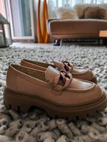Loafer Neuwertig Größe 36 Schuhe bequem Beige Braun Nordrhein-Westfalen - Wülfrath Vorschau