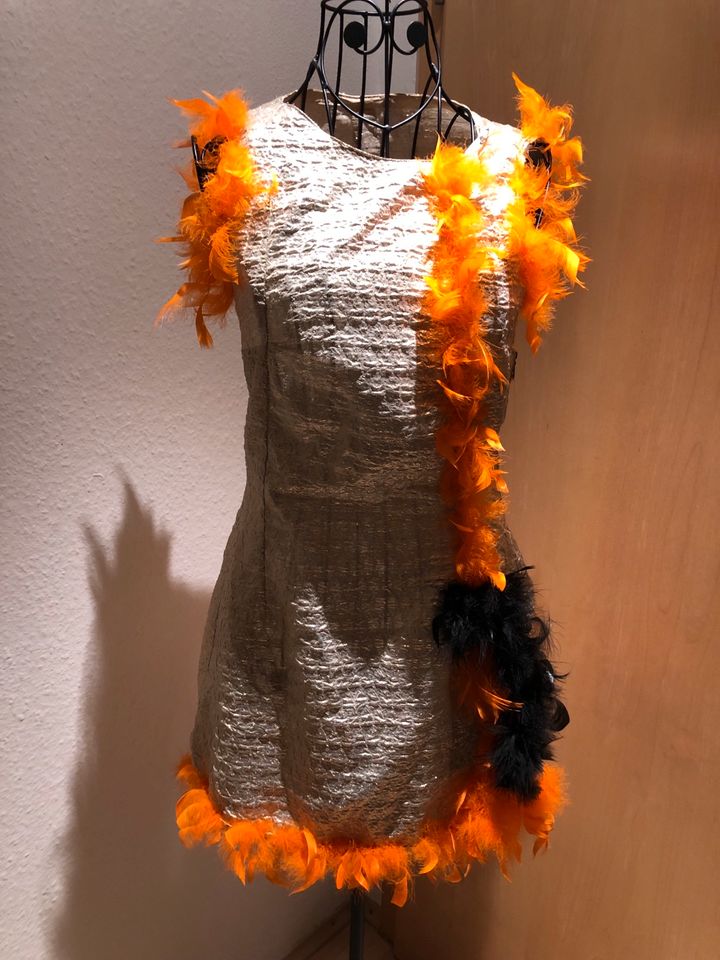 Feder-Kleid glitzergold in Ulm