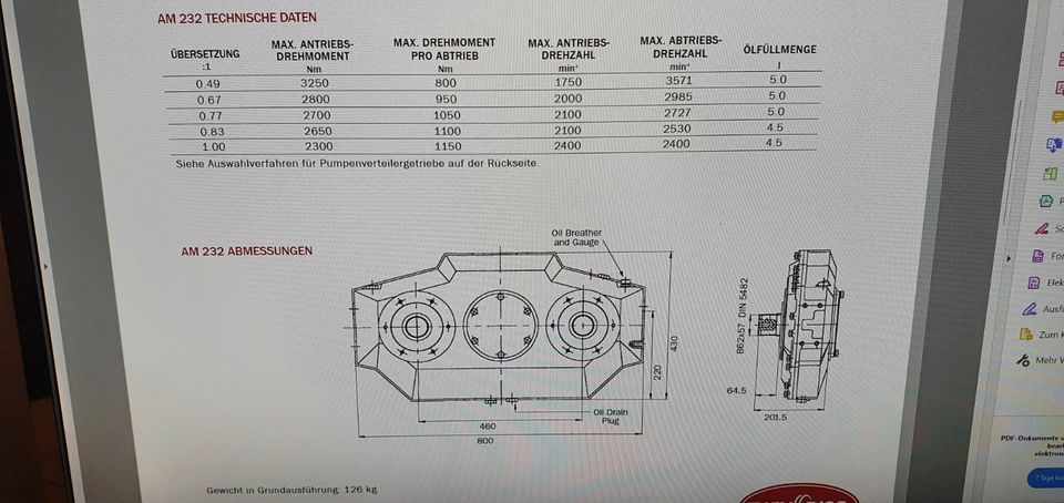 TWINDISC Übersetzungsgetriebe Pumpengetriebe Verteilergetriebe in Freiburg (Elbe)