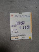 Fahrkarte BVG Berlin DM Zeiten ungestempelt Berlin - Mitte Vorschau