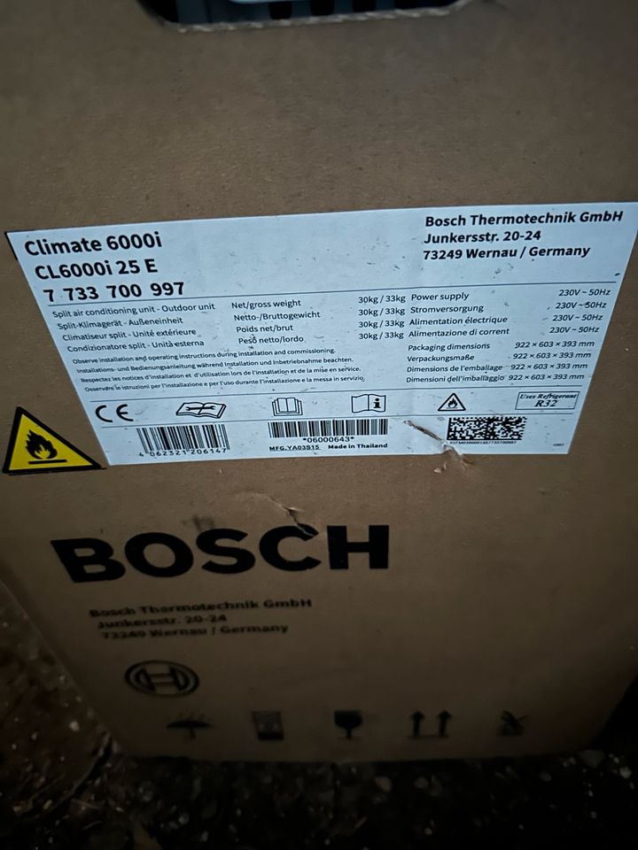 Bosch Klimaanlage Climate 6000i Split Klimagerät wärmepumpe in Damme