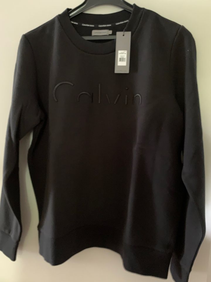 Pullover Sweatshirt Calvin Klein Ck Schwarz Gr. L Neu in Hamburg