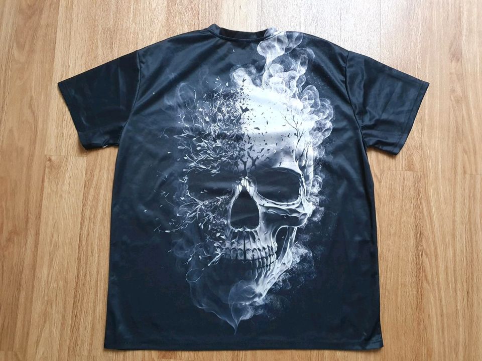 T-Shirt kurzarm schwarz Totenkopf XXL in Wiesbaden