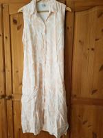 Midi Blusenkleid von Heine, Gr. 40/42, Viskose, rosa weiß Frankfurt am Main - Sachsenhausen Vorschau