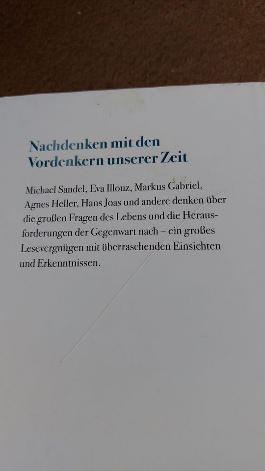 Wie soll ich leben ?  Philosophen der Gegenwart geben Antwort in Osnabrück