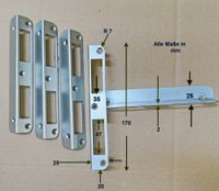 5 Stück SCHLIEßBLECHE--STABIL + NEU-- Duisburg - Hamborn Vorschau