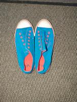 Stoffschuhe in blau/orange Gr.40 Niedersachsen - Friedeburg Vorschau