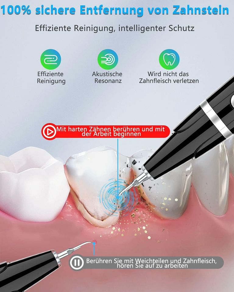 Zahnreinigung Set 5 Modi Zuhause Wiederaufladbar in Hamburg