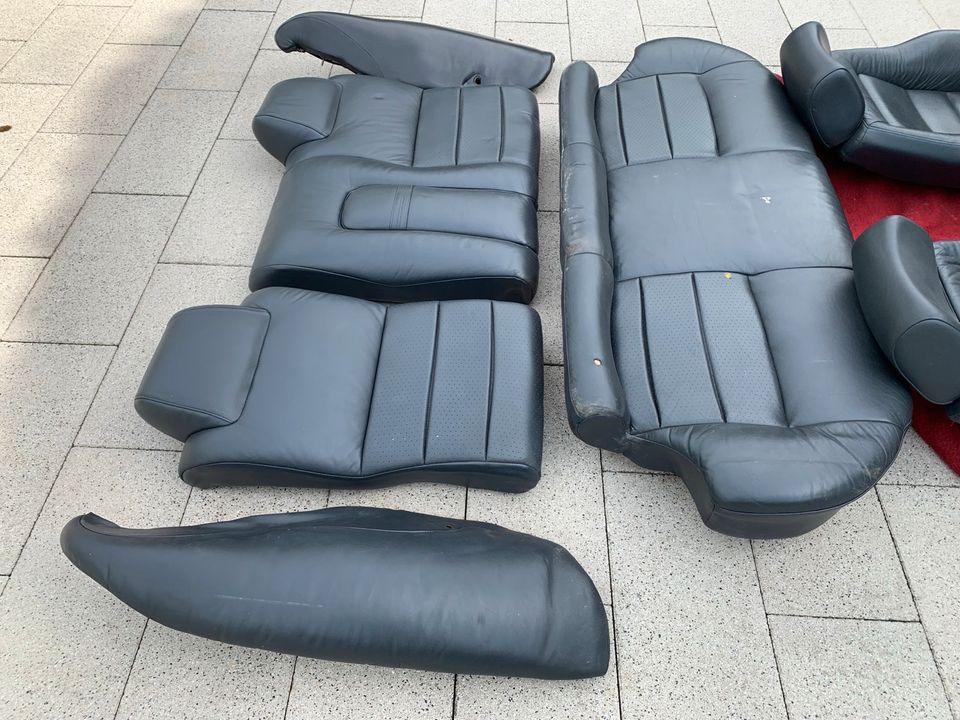 Recaro Sitze + Rücksitzbank Leder schwarz in Löhne