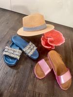 Zara Sandalen Perlen fußbett Schlappen Ibiza Niedersachsen - Oldenburg Vorschau