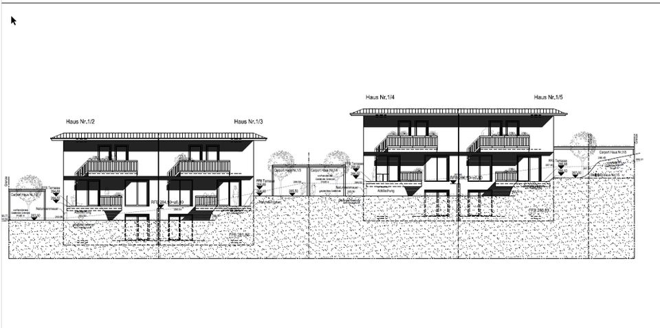 Neubauprojekt in Hochdorf, schöne DHH, 2 Terrassen, Balkon, Garten, KfW55, Carport und Stellplatz in Hochdorf