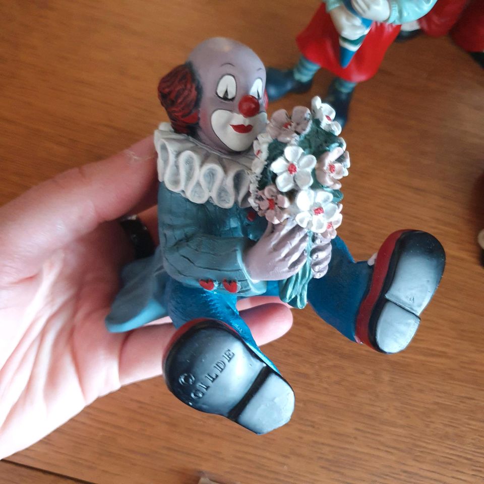 14 Gilde Clown Figuren Sammler Regenschirm Schulkind Akkordeon in Mülheim (Ruhr)