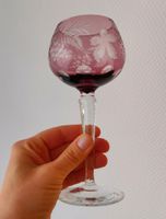Zwei Römergläser Weingläser Kristall geschliffen magentafarben Saarland - Wadgassen Vorschau