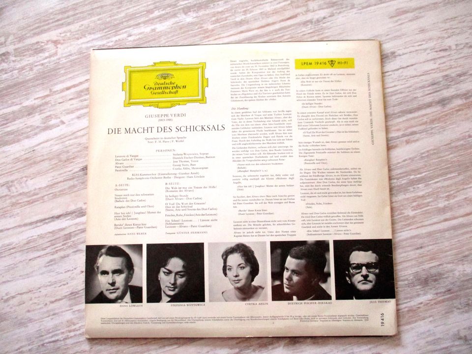 LP Vinyl DIE MACHT DES SCHICKSALS G.Verdi Deutsche Grammophon Ges in Engelskirchen