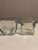 2 Glasbehälter 4-eckig Höhe 8 cm und 8,5 cm Dresden - Innere Altstadt Vorschau