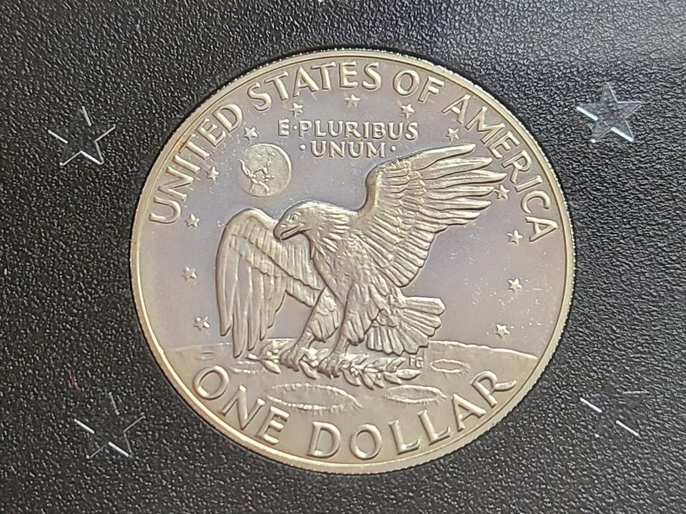 USA US Silber Dollar Eisenhower 1973 Mondlandung UNC Proof PP in Emmering