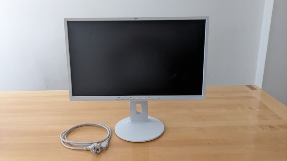 Ergonomischer Monitor 24 Zoll FUJITSU B24-8 Bildschirm Weiß in München