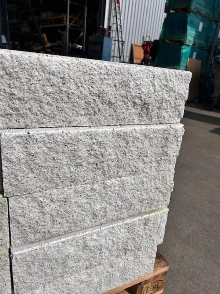 1B Trockenmauerstein Piccolo Maxi granit-weiss 50x18x15 cm (L/B/ in Wörth a. Main