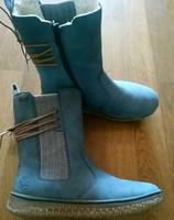 Taubenblaue, gefütterte Stiefel von Rieker, Gr. 38, neuwertig Bayern - Germering Vorschau