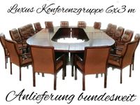 Lübke Design Konferenztisch Set Tisch Leder Stühle Vintage 70er Sachsen-Anhalt - Gommern Vorschau