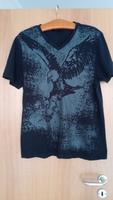 T-Shirt, Gr. L, schwarz, mit Adlerdruck Nordrhein-Westfalen - Gelsenkirchen Vorschau