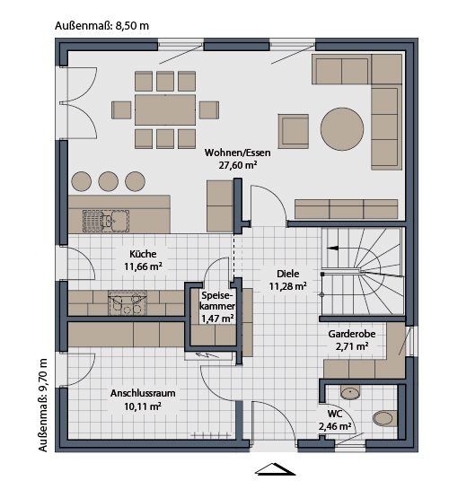 Die perfekte Wohlfühloase – Modernes Einfamilienhaus von Schwabenhaus in Mühlhausen