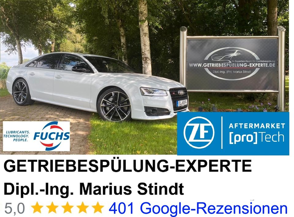 ZF [pro]Tech start Partner und Marktführer,  Spülsystem ohne schädlichen Reiniger !! Getriebespülung BMW Mercedes F10 F11 F30 F31 E60 E61 E70 W211 W212 W213 DSG CVT Audi Ford Opel Wandler 11A Getriebe in Düsseldorf