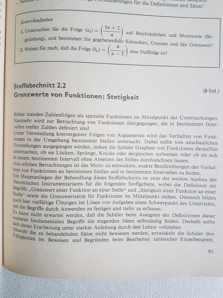 Mathematik - Unterrichtshilfen Kl.11 in Dresden