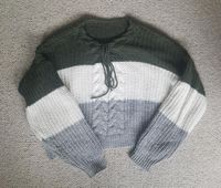 grauer, weißer, grüner Strickpullover, Strickpulli, Gr. XS/S Nordrhein-Westfalen - Solingen Vorschau