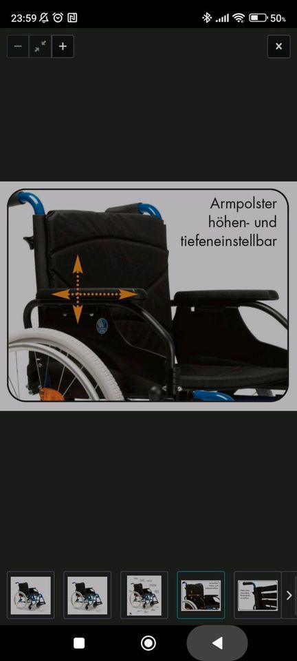 Np:399€ (Neu) OVP Premium Leichtlauf Rollstuhl Vermeiren D200 in Dortmund