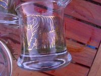 exotische edle Gläser Goldauflage Wasser Longdrink Katze Pferd Nordrhein-Westfalen - Jüchen Vorschau