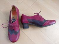 Brako Vintage Schnürpumps 38 Bordeaux Braun Budapester Leder Niedersachsen - Jork Vorschau