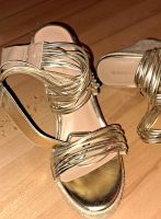 Keilabsatz Schuhe, Sandalen, Pumps, gold, Gr.39 Nordrhein-Westfalen - Ennigerloh Vorschau