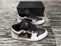 Nike Air Jordan 1 Low - White/Metallic Gold-Black Nordrhein-Westfalen - Wetter (Ruhr) Vorschau