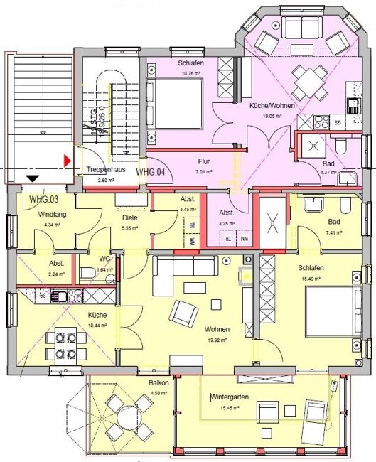 Stilvoll sanierte Altbauwohnung (Denkmalschutz) im Ortskern von Rastede (Objekt-Nr.: 6130) in Rastede