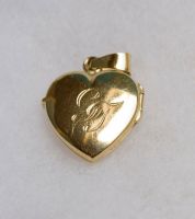 Medaillon in Herzform aus Gelbgold 585 Nordrhein-Westfalen - Velbert Vorschau