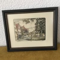 Alte Bild Original Radierung Handabzug auf Bütten Baden-Württemberg - St. Georgen Vorschau