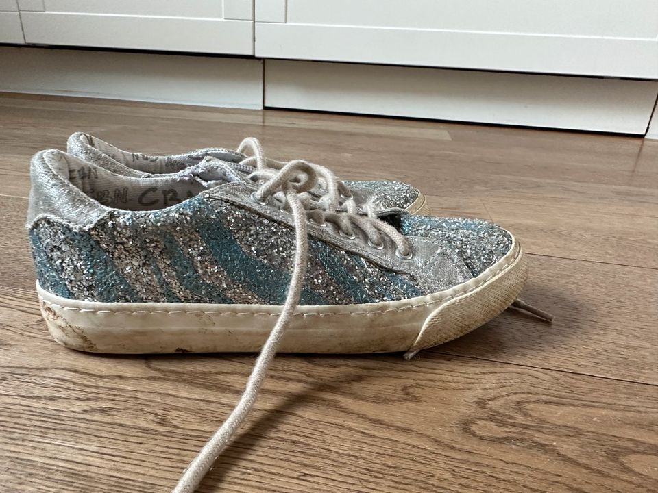 Ciciban Schuhe Sneaker Silber Glitzer Größe 34 in Königstein im Taunus