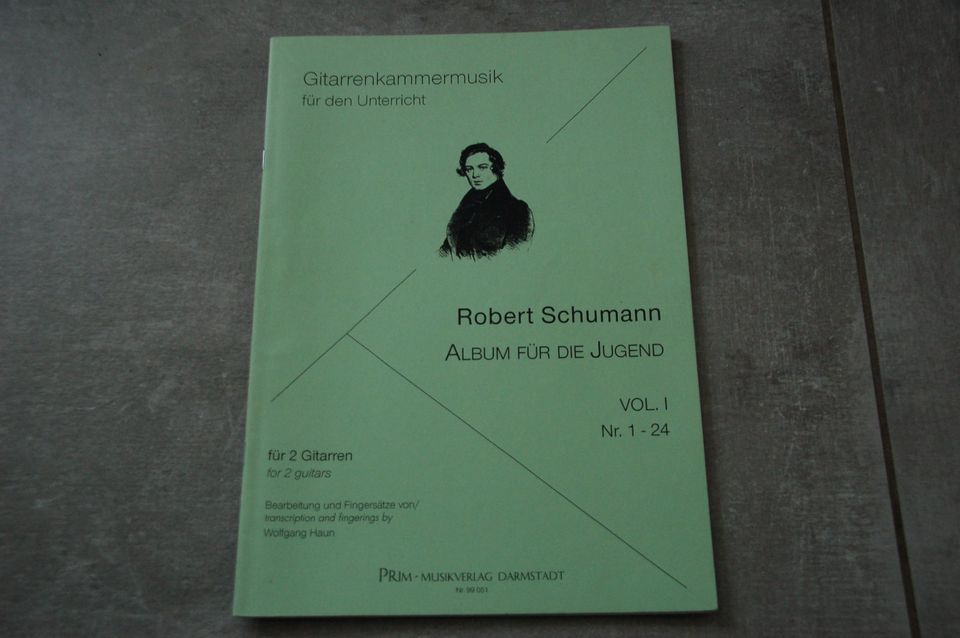 Gitarrenkammermusik, Robert Schumann, Wolfgang Haun, Noten in Ehrenfriedersdorf