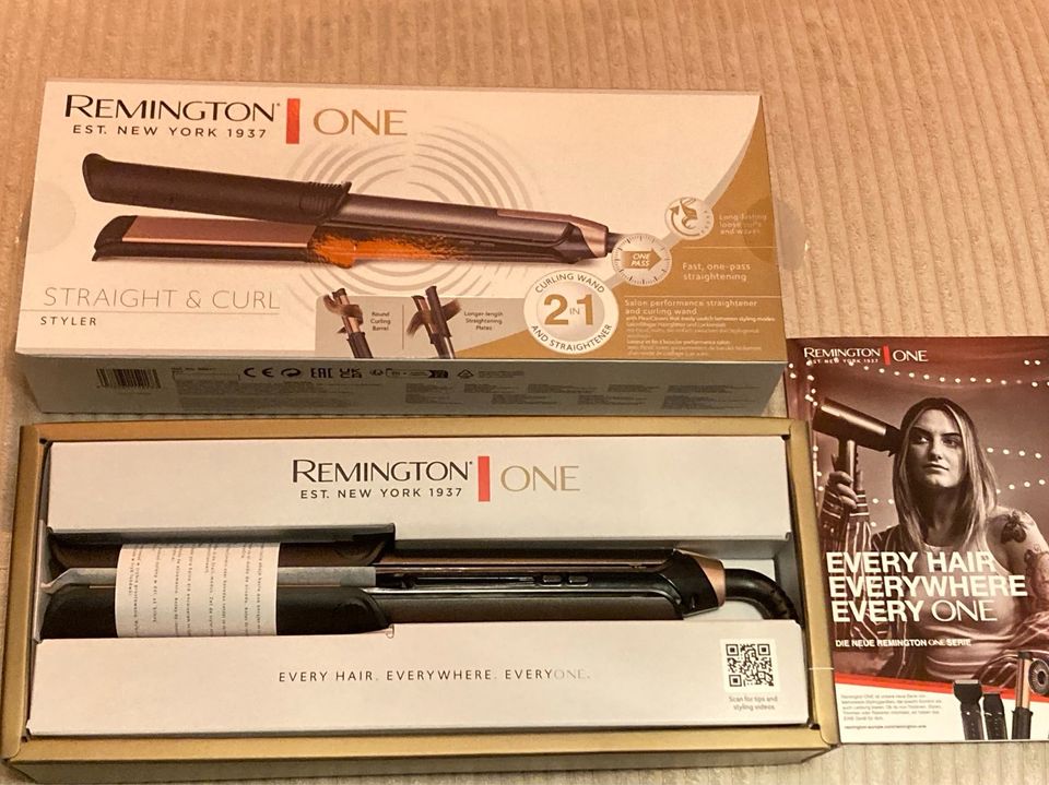 Remington ONE Straight & Curl Styler 2 in 1 Glätteisen Lockenstab in  Nürnberg (Mittelfr) - Nordstadt | eBay Kleinanzeigen ist jetzt Kleinanzeigen