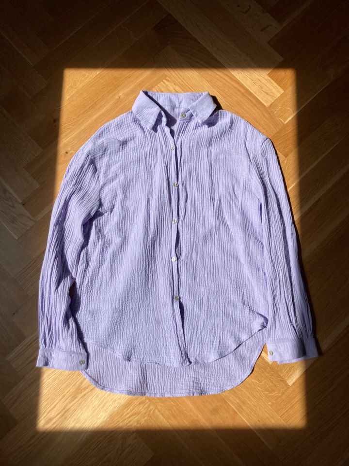 Musselin Bluse Damen Farbe flieder lila Fashion Blogger 38 M in Moers