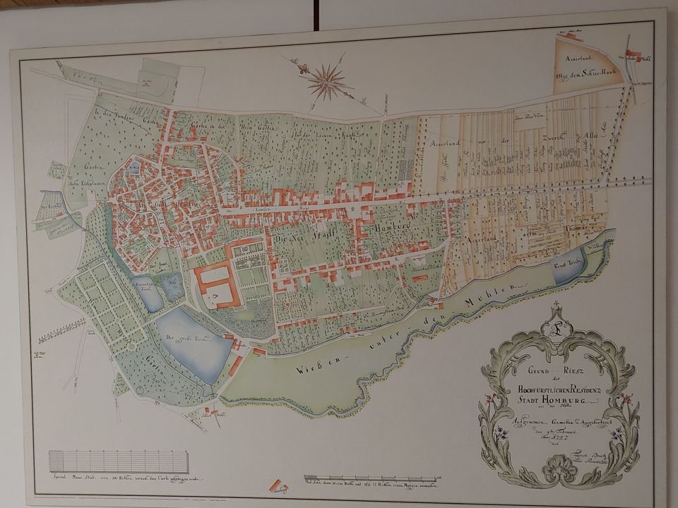 Historischer Stadtplan Bad Homburg in Bad Homburg