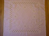 Hardanger Decke - Handarbeit - Rosa- 73x73 cm – NEU Flensburg - Mürwik Vorschau