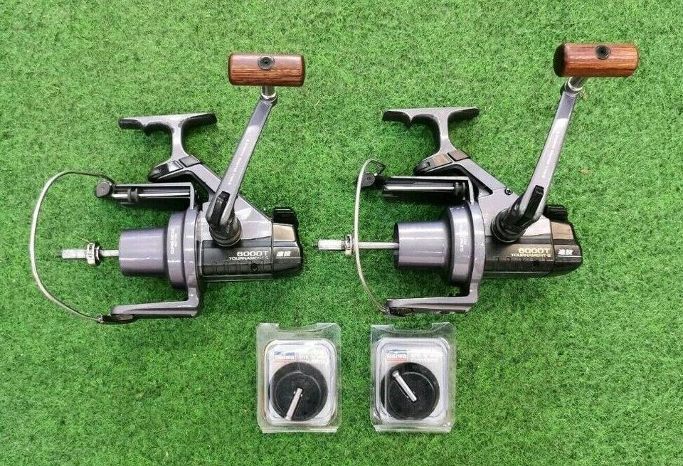 2× Daiwa Tournament S 6000 T Japan+ Bite N' Run Freilaufconverter