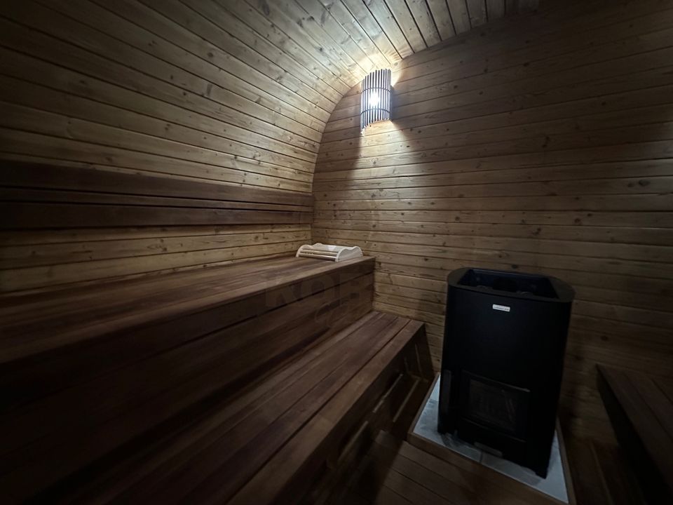 KOBA Ovale Garten Sauna Außensauna 3m Thermoholz in Eichenzell