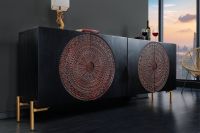 Massives Sideboard MANDALA 160cm Mangoholz schwarz goldene Füße Anrichte Riess-Ambiente Kreis Pinneberg - Halstenbek Vorschau