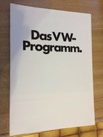 Prospekt VW Ges.-Programm 1973 Nordrhein-Westfalen - Burbach Vorschau