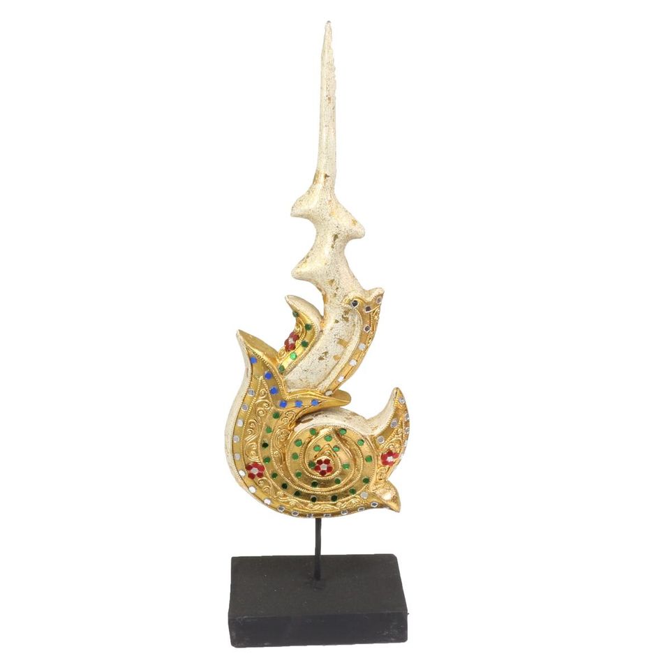 Skulptur Asien Thailand Tempelfigur ca. 52 cm Gold - Weiß in Bochum