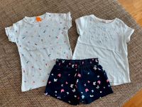 neu/neuwertig – 2x T-Shirts & Shorts, Gr 98/104, Blümchen, Bio Brandenburg - Potsdam Vorschau