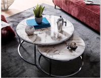 Hochwertige Couchtisch Marmor Optik 2er Set Silber Bayern - Augsburg Vorschau